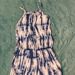 Tie-dye baby romper